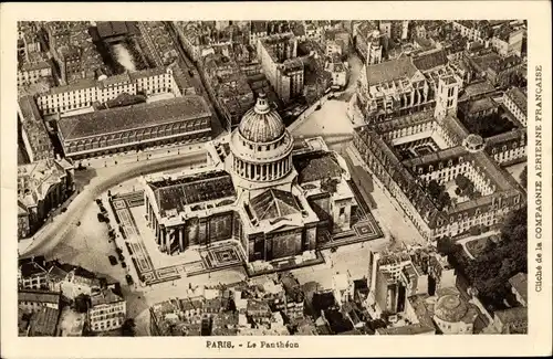 Ak Paris V Panthéon, Luftaufnahme