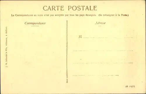 Ak Belfort Beffert Beffort Territoire de Belfort, Siege 1870-81, La Ville et son enceinte fortifiee