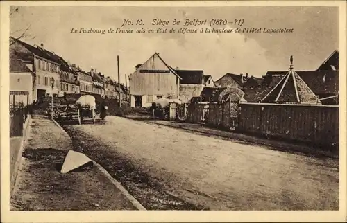 Ak Belfort Beffert Beffort Territoire de Belfort, Siege 1870-71, Dorfansicht