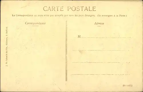 Ak Belfort Beffert Beffort Territoire de Belfort, Siege 1870-71, 2e porte du Chateau