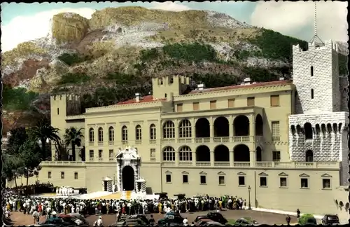 Ak Monaco, Le Palais du Prince et releve de la Garde