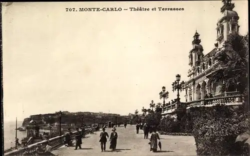 Ak Monte Carlo Monaco, Theatre et Terrasses