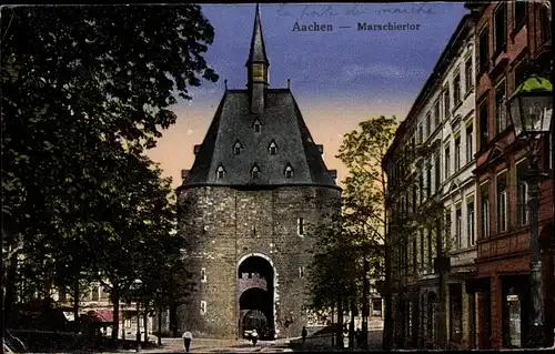 Ak Aachen in Nordrhein Westfalen, Marschiertor