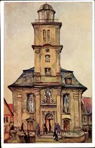 Künstler Ak Mons, K., Lauterbach in Hessen, Evangelische Kirche