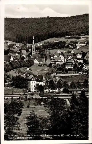 Ak Baiersbronn im Schwarzwald, Kirchturm, Panorama