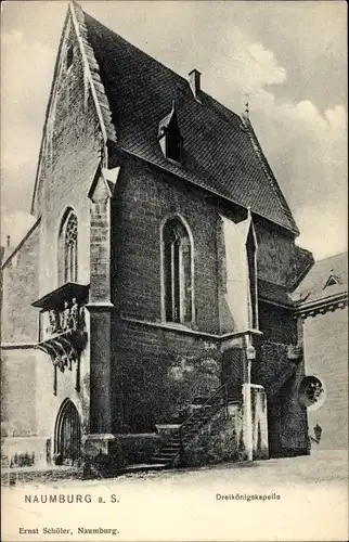 Ak Naumburg an der Saale, Partie an der Dreikönigskapelle