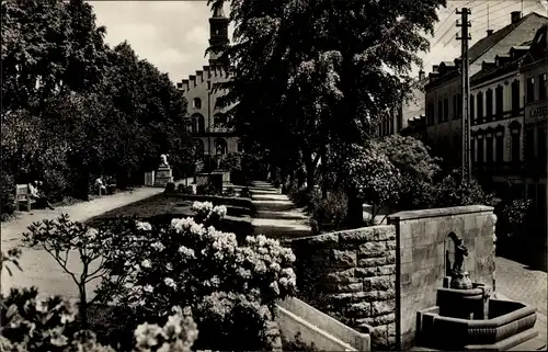 Ak Markneukirchen im Vogtland, Park, Brunnen