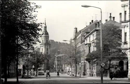 Ak Greiz im Vogtland, August-Bebel-Straße