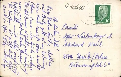 Ak Greiz im Vogtland, Schwanenhäuschen, Brücke