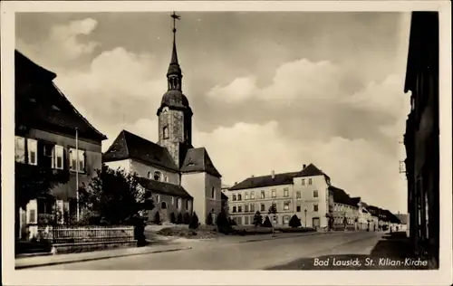 Ak Bad Lausick in Sachsen, St. Kilian Kirche