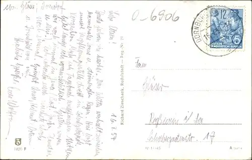 Ak Kahla in Thüringen, Straßenpartie mit Kirchturm, Turm