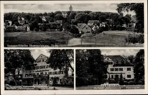 Ak Hummelshain in Thüringen, Kurheim Lebenswende, Ortsansicht