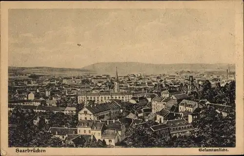 Ak Saarbrücken im Saarland, Gesamtansicht