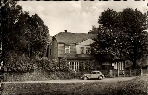 Ak Wüstendittersdorf Schleiz im Vogtland Thüringen, Blick auf Sommerfrische Waldhorn