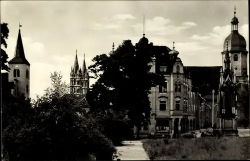 Ak Naumburg an der Saale, Vier Türme-Blick