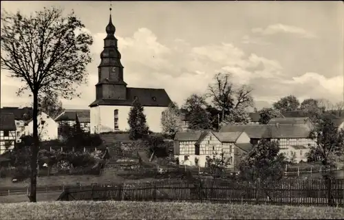 Ak Dreba Neustadt an der Orla, Teilansicht, Kirche