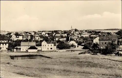 Ak Mohlsdorf Teichwolframsdorf Thüringen, Panorama, Kirchturm