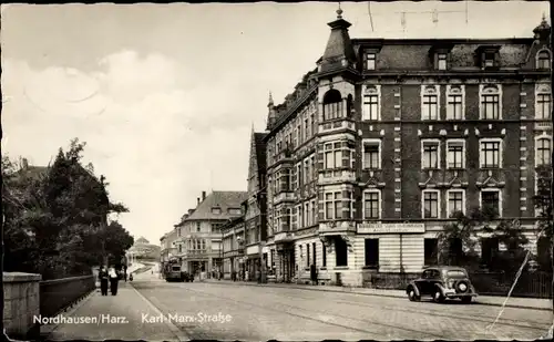 Ak Nordhausen am Harz, Karl-Marx-Straße