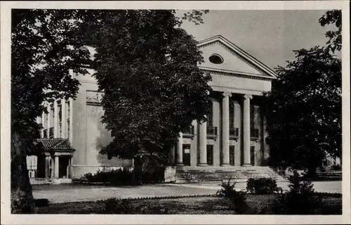 Ak Nordhausen am Harz, Am Theater, Außenansicht