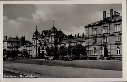 Ak Altenburg in Thüringen, Hauptbahnhof, Außenansicht