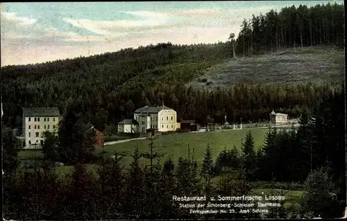 Ak Lössau Schleiz im Vogtland Thüringen, Restaurant Lössau