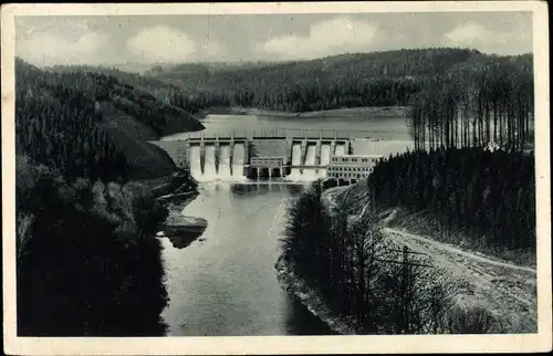 Ak Waldheim in Sachsen, Zschopau-Talsperre