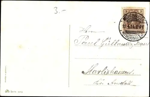 Präge Ak Glückwunsch Ostern, Osterhasen mit Ostereiern