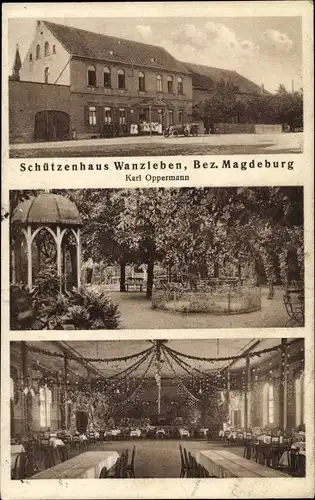 Ak Wanzleben Börde in Sachsen Anhalt, Schützenhaus, Innenansicht