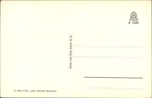 Ak Schauspielerin Waltraut Haas, Portrait, Autogramm, Die schöne Müllerin