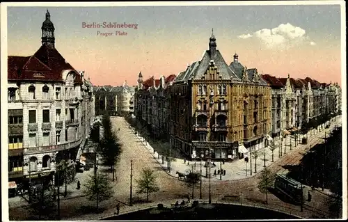 Ak Berlin Schöneberg, Prager Platz
