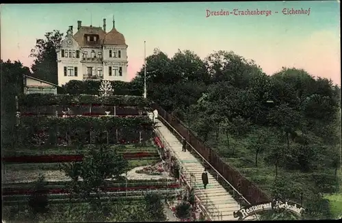 Ak Dresden Trachenberge, Eichenhof