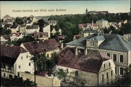 Ak Dresden Gorbitz, Blick nach Roßthal