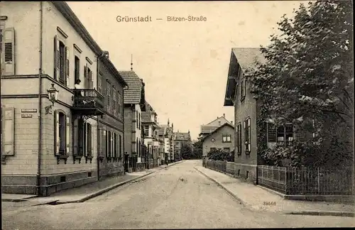 Ak Grünstadt in der Pfalz, Bitzen-Straße