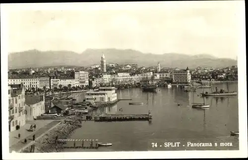 Ak Split Kroatien, Panorama s mora