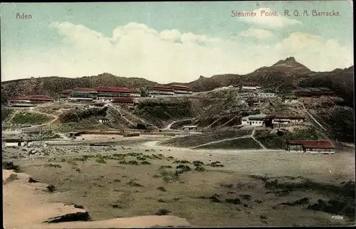 Ak Aden Jemen, Steamer Point, R.G.A. Barracks