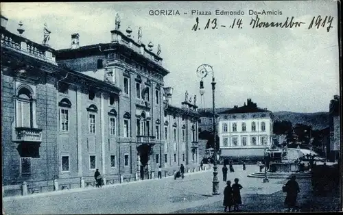 Ak Gorizia Görz Friuli Venezia Giulia, Piazza Edmondo De-Amicis