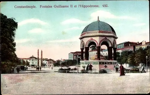 Ak Konstantinopel Istanbul Türkei, Fontaine Guillaume II, Hippodrome