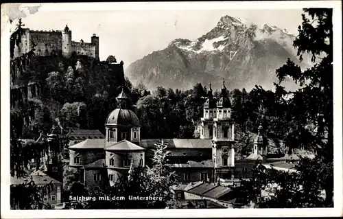 Ak Salzburg in Österreich, Untersberg, Schloss, Kirche