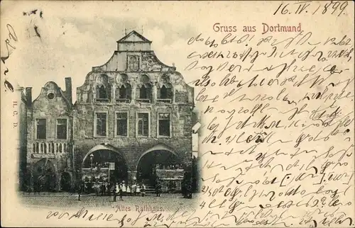 Ak Dortmund im Ruhrgebiet, Altes Rathaus