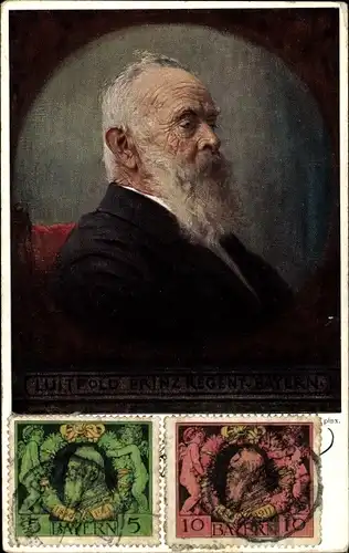 Künstler Ak Luitpold, Prinzregent von Bayern, Portrait