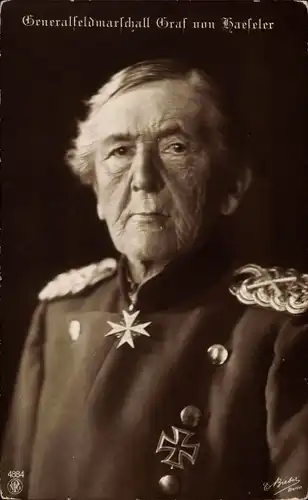 Ak Generalfeldmarschall Gottlieb von Haeseler, Portrait