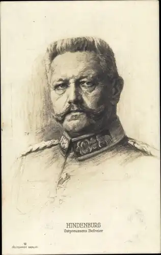 Ak Generalfeldmarschall Paul von Hindenburg