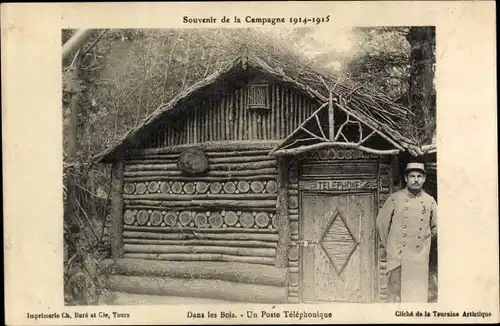 Ak Dans les Bois, un Poste Telephonique, I WK