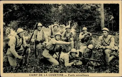 Ak La Courtine Creuse, Camp de la Courtine, Fusils mitrailleurs