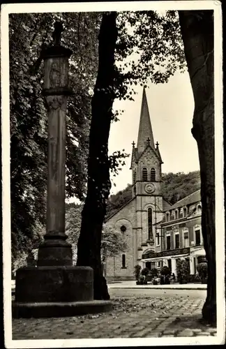 Ak Larochette Fels Luxemburg, L'Église St. Donat