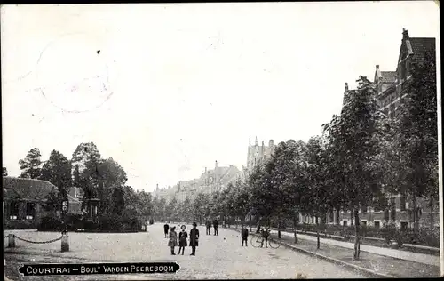 Ak Kortrijk Courtrai Westflandern, Boulevard Vanden Peereboom