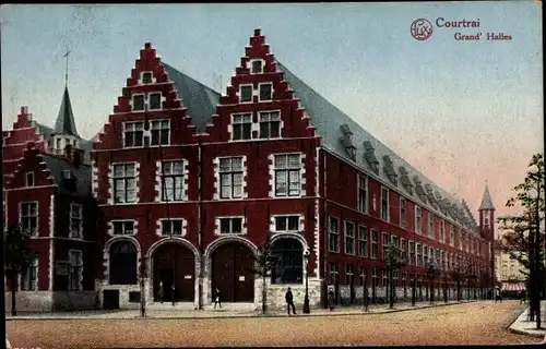 Ak Kortrijk Courtrai Westflandern, Grand'Halles