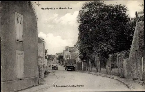 Ak Bandeville Essonne, Grande Rue