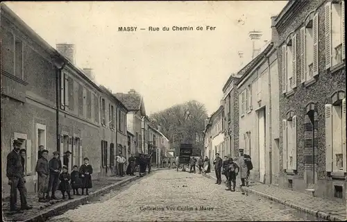 Ak Massy Essonne, Rue du Chemin de Fer