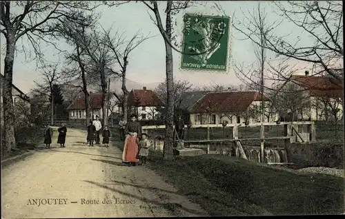 Ak Anjoutey Territoire de Belfort, Route des Ecrues